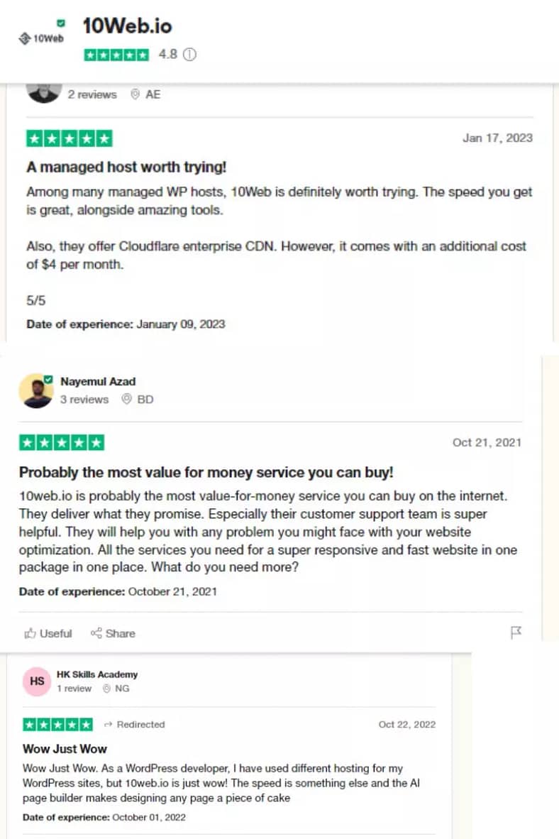 10web.io customers review